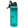 Metallic water bottle with safety lid, 850ml aluminum