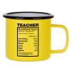 Metallic enamel MATT Yellow cup 360ml