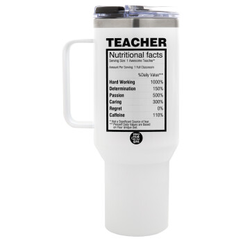 teacher nutritional facts, Mega Stainless steel Tumbler with lid, double wall 1,2L
