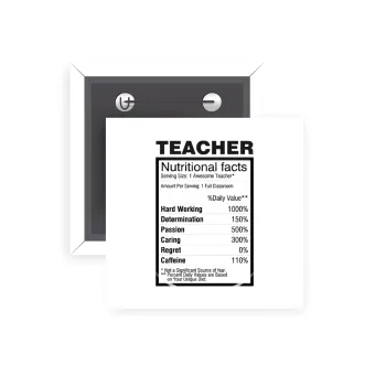 Τα συστατικά του δασκάλου, Κονκάρδα παραμάνα τετράγωνη 5x5cm