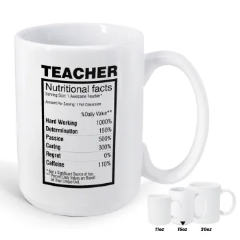 Τα συστατικά του δασκάλου, Κούπα Mega, κεραμική, 450ml