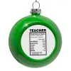 Green Christmas tree ornament bauble 8cm