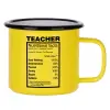 Metallic enamel MATT Yellow cup 360ml