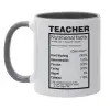 Mug colored grey, ceramic, 330ml
