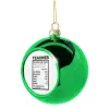 Green Christmas tree ornament ball 8cm