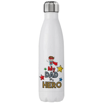 My Dad, my Hero!!!, Stainless steel, double-walled, 750ml