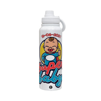 Super baby., 1L Stainless Steel Thermal Bottle with Phone Holder & Double Wall Insulation