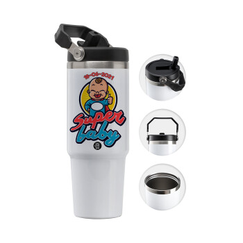 Super baby., 30oz stainless Steel Tumbler with Handle