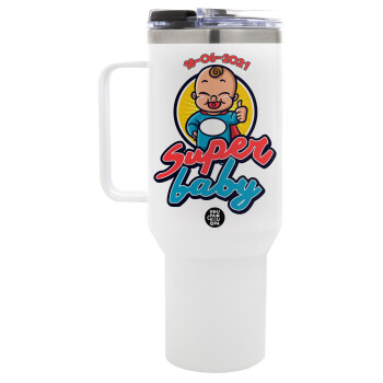 Super baby., Mega Stainless steel Tumbler with lid, double wall 1,2L