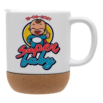 Super baby., Ceramic coffee mug Cork (MAT), 330ml