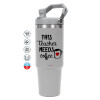 GREY color, 890ml (30oz) stainless Steel Tumbler with Handle