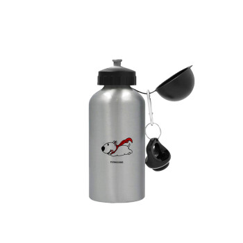 Flying DOG, Metallic water jug, Silver, aluminum 500ml