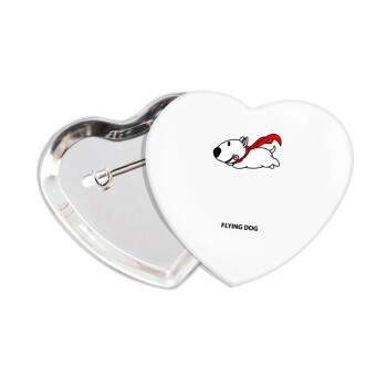 Flying DOG, Κονκάρδα παραμάνα καρδιά (57x52mm)