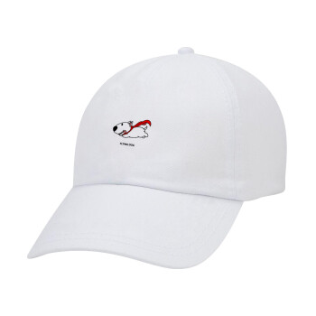 Flying DOG, Καπέλο Baseball Λευκό (5-φύλλο, unisex)