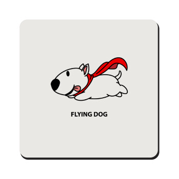 Flying DOG, Τετράγωνο μαγνητάκι ξύλινο 9x9cm