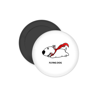 Flying DOG, Μαγνητάκι ψυγείου στρογγυλό διάστασης 5cm