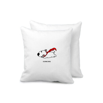 Flying DOG, Sofa cushion 40x40cm includes filling