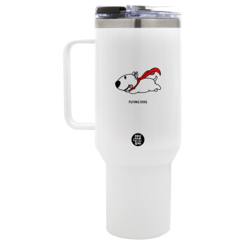 Flying DOG, Mega Stainless steel Tumbler with lid, double wall 1,2L