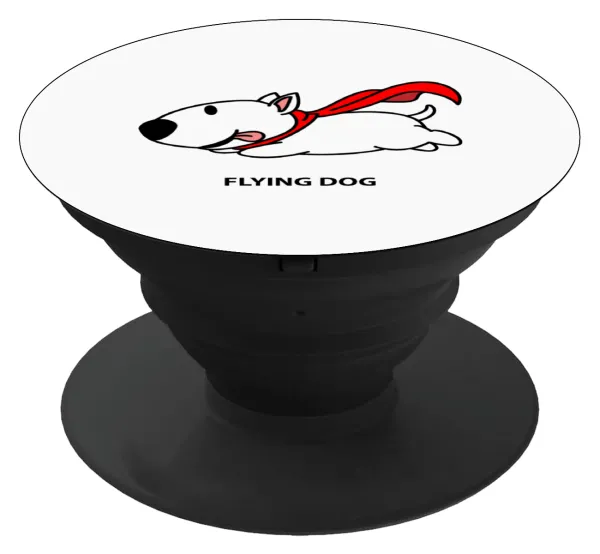 Flying DOG — Phone Holders Stand  Μαύρο Βάση Στήριξης Κινητού στο Χέρι