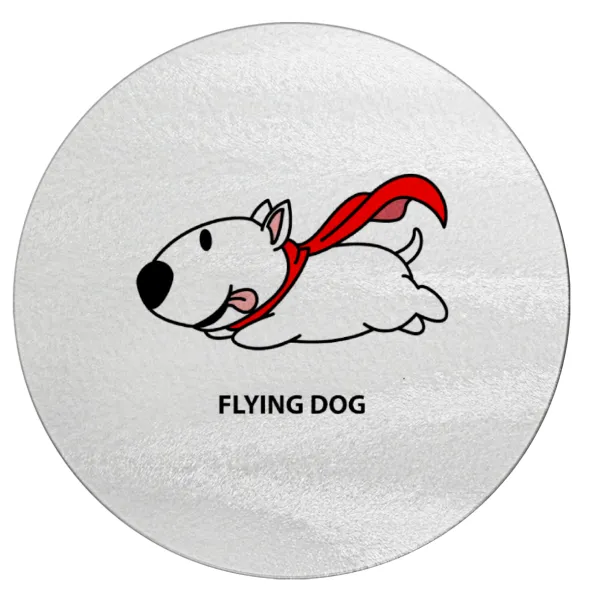 Flying DOG — Επιφάνεια κοπής γυάλινη στρογγυλή (30cm)