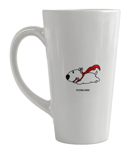 Flying DOG — Large tapered latte mug, ceramic, 450ml