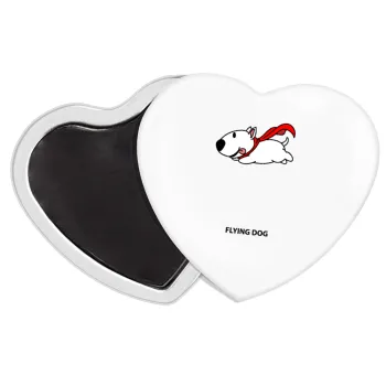 Flying DOG, Μαγνητάκι καρδιά (57x52mm)
