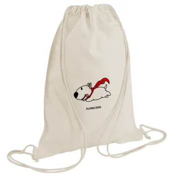 Flying DOG, Backpack bag GYMBAG natural (28x40cm)