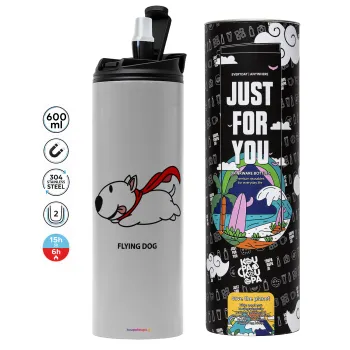 Flying DOG, Tumbler stainless steel GREY 600ml