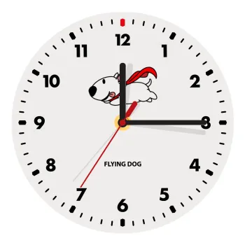 Flying DOG, Ρολόι τοίχου ξύλινο (20cm)