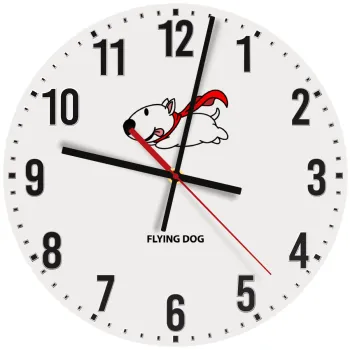 Flying DOG, Ρολόι τοίχου ξύλινο (30cm)