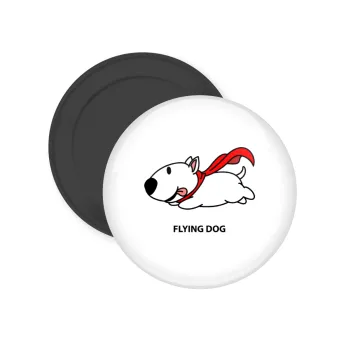 Flying DOG, Μαγνητάκι ψυγείου στρογγυλό διάστασης 5cm
