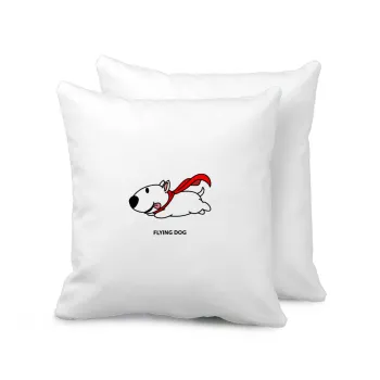 Flying DOG, Μαξιλάρι καναπέ 40x40cm περιέχεται το  γέμισμα