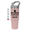 Pink color, 890ml (30oz) stainless Steel Tumbler with Handle
