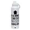1L Stainless Steel Thermal Bottle with Phone Holder & Double Wall Insulation