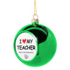 Green Christmas tree ornament ball 8cm