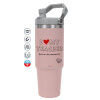 Pink color, 890ml (30oz) stainless Steel Tumbler with Handle