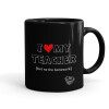 Mug black, ceramic, 330ml