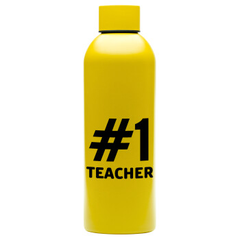 #1 teacher, Μεταλλικό παγούρι νερού, 304 Stainless Steel 800ml