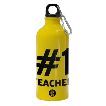 #1 teacher, Water bottle 600ml