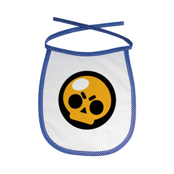 Brawl Stars Skull, Σαλιάρα μωρού αλέκιαστη με κορδόνι Μπλε