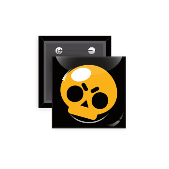 Brawl Stars Skull, Κονκάρδα παραμάνα τετράγωνη 5x5cm
