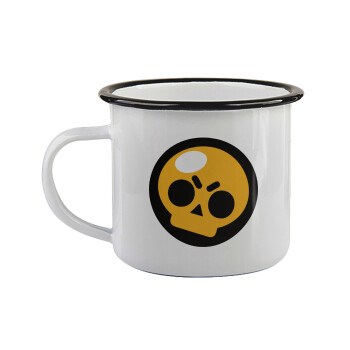 Brawl Stars Skull, Κούπα εμαγιέ με μαύρο χείλος 360ml