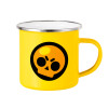 Yellow Enamel Metallic Cup 360ml