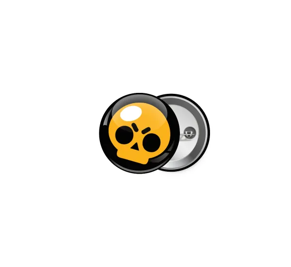 Brawl Stars Skull — Pin badge, 2.5cm