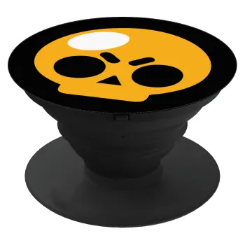 Brawl Stars Skull, Phone Holders Stand  Μαύρο Βάση Στήριξης Κινητού στο Χέρι
