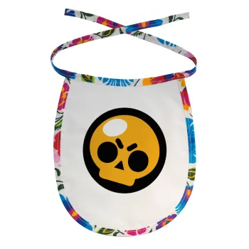 Brawl Stars Skull, Σαλιάρα μωρού αλέκιαστη με κορδόνι Χρωματιστή