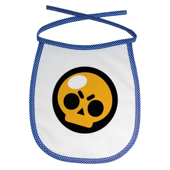 Brawl Stars Skull, Σαλιάρα μωρού αλέκιαστη με κορδόνι Μπλε