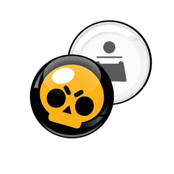 Brawl Stars Skull, Μαγνητάκι και ανοιχτήρι μπύρας στρογγυλό διάστασης 5,9cm