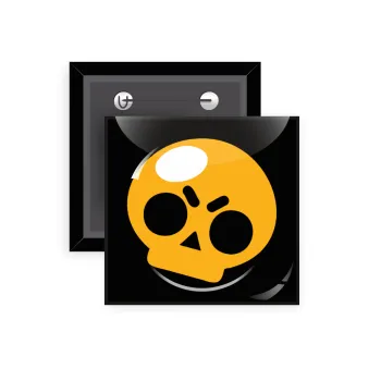 Brawl Stars Skull, Κονκάρδα παραμάνα τετράγωνη 5x5cm