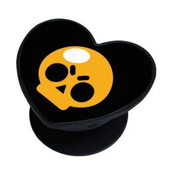 Brawl Stars Skull, Phone Holders Stand  καρδιά Μαύρο Βάση Στήριξης Κινητού στο Χέρι